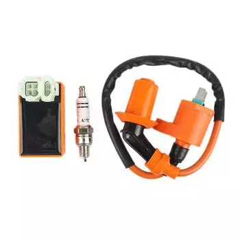 Racing Ignition Coil Spark Plug CDI For Gy6 Scooter ATV TaoTao 50cc 125cc 150cc