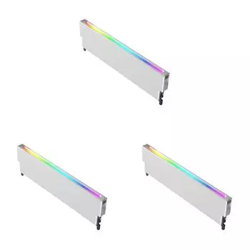- Радиатор для оперативной памяти компьютера 5 В 3PIN ARGB Sync DDR3 DDR4 DDR5 Охладитель памяти(Серебряный)