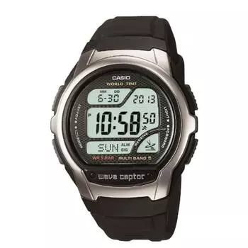 Радиочасы CASIO wave ceptor wave scepter черные WV 58R 1AJF