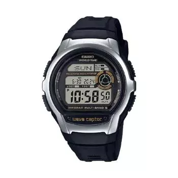Радиочасы CASIO волновой рецептор волновой скипетр черное золото WV M60R 9AJF