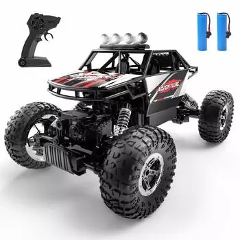 Радиоуправляемая машина DEERC для детей 4WD 4WD RC Car Время работы 90 минут Игрушечная машина с дистанционным управлением Рождественский подарок для детей Мальчики Начальная школа