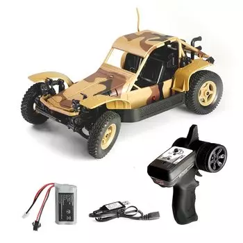 Радиоуправляемая машина WPL JAPAN 4WD Classic Buggy 4WD Scale Оригинальный продукт с техническим знаком соответствия 4WD RC Car WP-14 1/16 (желтый)