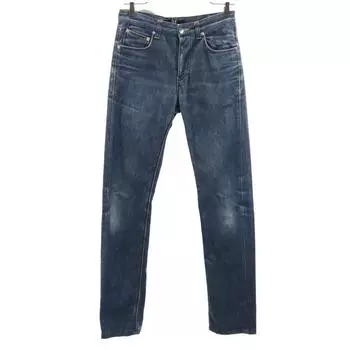 RAF BY RAF SIMONS Прямые джинсы W28 Темно-синие Джинсы На пуговицах Мужские Б/У
