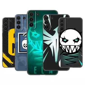 Rainbow Six:Siege Logo Phone Case For Samsung Galaxy S22 Pro S21 S20 Ultra FE S10 Lite 5G S10E S9 S8 Plus Soft TPU Black Cover Samsung S22 Ultra