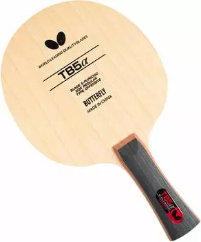 Ракетка для настольного тенниса Butterfly для начинающих TB5 Alpha Shakehand Attack 5 шт. Фанера Flare 37001
