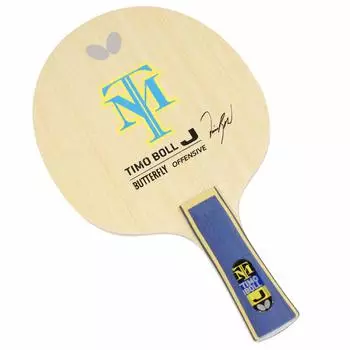 Ракетка для настольного тенниса Butterfly Timo Boll J Shakehand Attack 5 лет из фанеры для детей, для начинающих, большой мяч, совместимый с 36931 (4-9 лет)