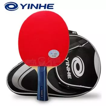 Ракетка для настольного тенниса Yinhe 07B, 5 деревянных ракеток для пинг-понга, эластичная резина с одобренной ITTF быстрой атакой с петлей FL Grip