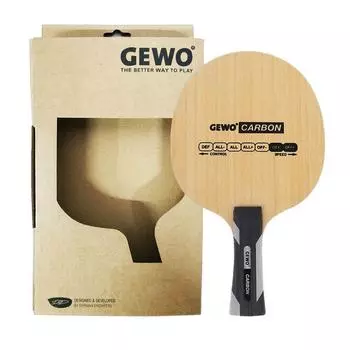 Ракетка/основание для настольного тенниса GEWO POWER CARBON (ВЫКЛ И ВЫКЛ+) Оригинальная карбоновая ракетка/весло для пинг-понга GEWO Long Handle FL