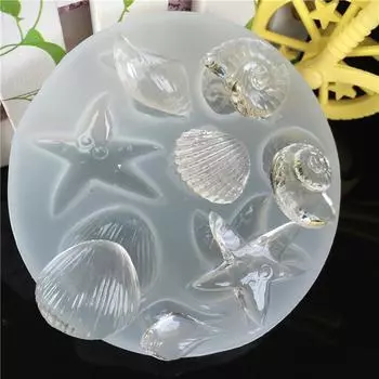 Раковина морской звезды, улитка, скрапбук, форма для силикагеля, украшения из смолы, форма для ювелирных изделий, форма для эпоксидной смолы