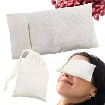 RAKUSE hot eye Azuki с маской для кожи, сделанной в Японии, (для лица, шеи, плеч, живота) чехол, пар, хлопок, утеплитель, многоразовый,