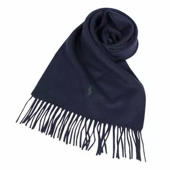 RALPH Ralph Muffler Stole RECYCLEED WOOL MUFLER PC0476 Navy Free Size [POLO LAUREN] [Polo Lauren] Мужская Женская [Товар]