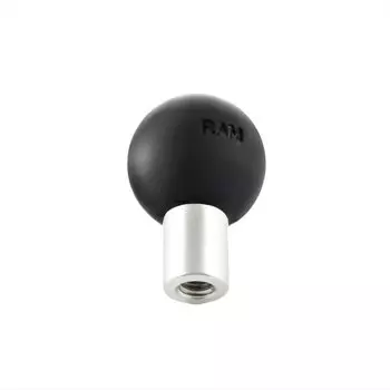 RAM MOUNTS Шаровый адаптер Ram Mount с отверстием для винта 1-дюймовый шар 1/4-20x7/16 дюйма RAM-B-348U чёрный