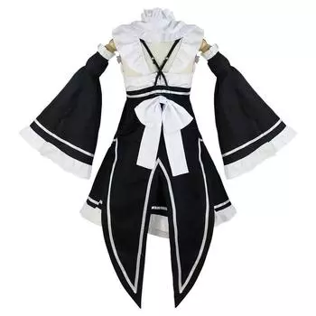 Ram Rem Косплей Костюм Аниме Re:Zero Kara Hajimeru Isekai Seikatsu, униформа, парик для девочек, женский фартук служанки, платье Лолиты XS