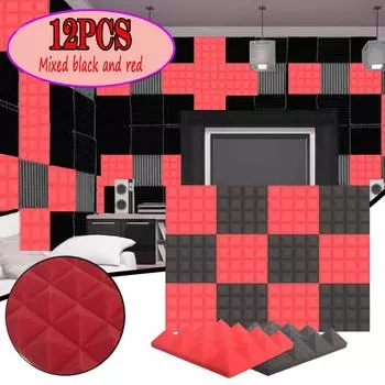 Ramidos 12 шт., черно-красные, смешанные цвета, комнатная игрушка, игровая комната, практичная звукоизоляционная губка One Size чёрный