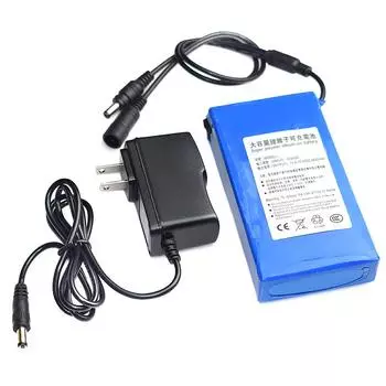 Ramidos DC 12 В 6800-18000 мАч Супер перезаряжаемый литий-ионный аккумулятор + вилка стандарта США One Size синий