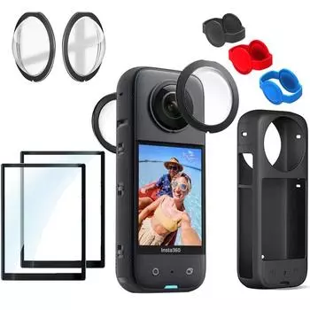 Рамка-корпус для панорамной экшн-камеры Insta360 X3, пылезащитный силиконовый защитный чехол, протектор объектива для Insta360 X3, аксессуары Universal