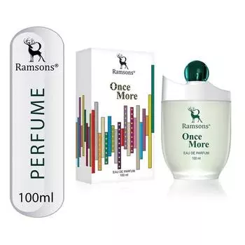Ramsons - ONCE MORE Eau De Parfum | 100 мл | Духи для мужчин | TN - Бергамот, Персик, Слива | MN - Мимоза, Цветок ванили, Жасмин, Фрезия, Роза