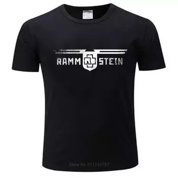 Ramstein Germany Metal Band новая футболка летняя модная футболка мужские топы евро размер подарки для мальчиков футболка унисекс евро размер L чёрный