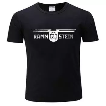 Ramstein Germany Metal Band новая футболка летняя модная футболка мужские топы евро размер подарки для мальчиков футболка унисекс евро размер L чёрный
