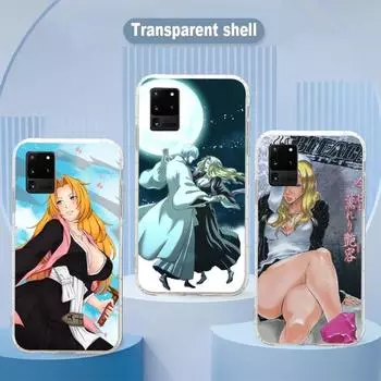 Чехол для телефона Rangiku Bleach Manga для Samsung Galaxy S10 S21 S22 Plus Ultra A91 A51 A21S A12 Прозрачный чехол для телефона Galaxy S30