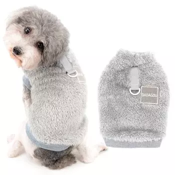 RANPHY Флисовое пальто для собак Cold Small Cat Brushed English Dog Room Going Pet S Одежда, жилет, осенне-зимняя одежда, популярное, свитер, теплое, защита,