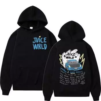 Рэпер Juice Wrld модная толстовка женская хип-хоп повседневная осень/зима толстовки унисекс панк готический пуловер толстовки уличная одежда XS бежевый