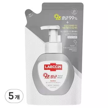 Rapsin Sensitive Hand Wash Refill Powder Herb Scent, 450ml, 5 units