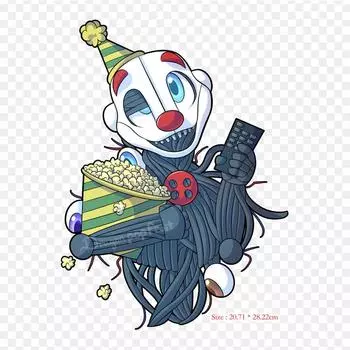 Расположение сестер Эннард Five Nights At Freddy s Sister, термопереносная печать, виниловые нашивки, наклейки для одежды, аппликации «сделай сам», моющиеся нашивки