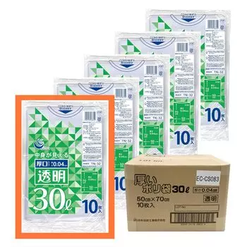 распродажа 30 литровые прозрачные мусорные мешки 10 шт x 30 книг [Коробка (300 штук)] (толщина 0,04 мм)