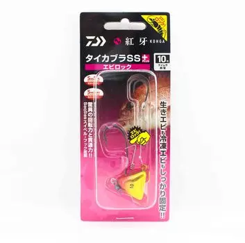Распродажа Daiwa Kabura SS+ Tenya Jig, размер 10, УФ-красный/золотой (3189)