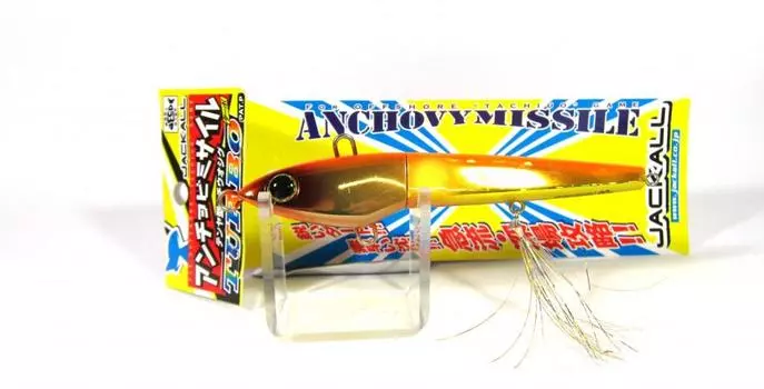 Распродажа Jackall Anchovy Missile Turbo Jig Lure 130 грамм Оранжевое Золото (9375)