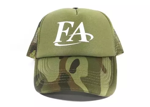 Распродажа Кепка Fish Arrow Cap Mesh FA Logo Зеленый/Белый (7774)