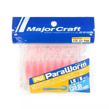 Распродажа Major Craft Мягкая пластиковая приманка Paraworm 1,8 дюйма PW-GRUB 109 (09:40)