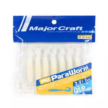 Распродажа Major Craft Мягкая пластиковая приманка Paraworm 2.3 дюйма PW-GRUB 045 (1114)