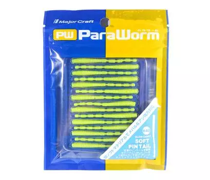 Распродажа Мягкая пластиковая приманка Major Craft Paraworm 2 дюйма PW-PINTAIL 040 (5545)