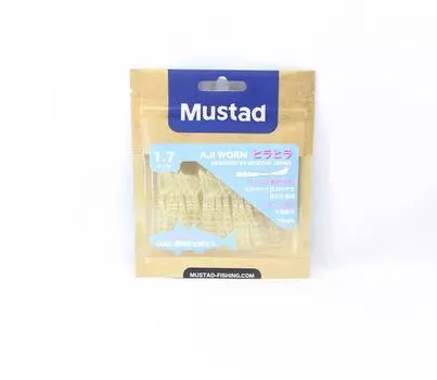 Распродажа Мягкая приманка Mustad Aji Worm Hila Hila 1,7 дюйма, 15 шт./упаковка с блестками (0710)