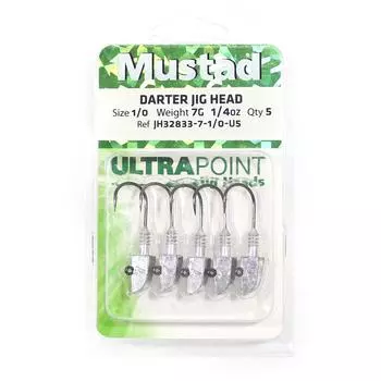 Распродажа Mustad JH32833-7-1/0-U5 Джиг-головка Darter 7 граммов Размер 1/0 (2428)