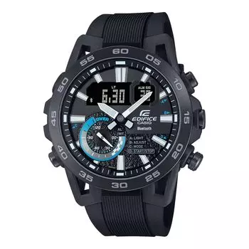 распространение CASIO EDIFICE Bluetooth Mobile Link Smartphone Link Racing Chronograph Black [Ограниченная модель] ECB-40PB-1ADF [Товар]