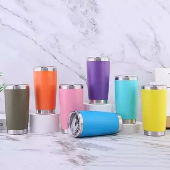 Распылитель льда Ba Cup из нержавеющей стали с двойной изоляцией для улицы Car Car Cup 20OZ