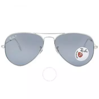 Ray Ban Aviator Classic Polarized Blue Unisex Sunglasses RB3025 003 02 55