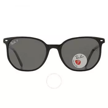 Ray Ban Elliot Polarized Black Square Unisex Sunglasses RB2197 901 48 54
