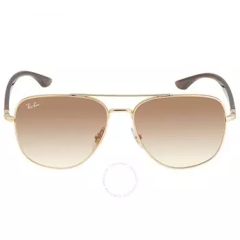 Ray Ban Light Brown Gradient Aviator Unisex Sunglasses RB3683 001 51 56