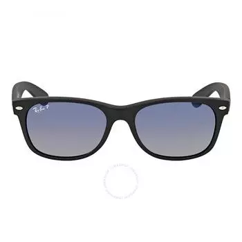 Ray Ban New Wayfarer Classic Polarized Blue Grey Gradient Unisex Sunglasses RB2132 601S78 55