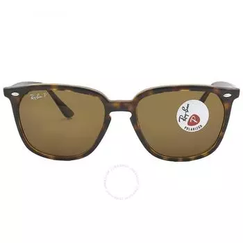 Ray Ban Polarized Brown Square Unisex Sunglasses RB4362 710 83 55