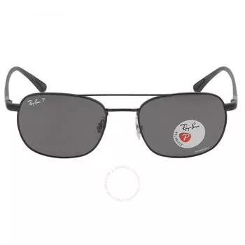 Ray Ban Polarized Dark Gray Square Unisex Sunglasses 0RB3670CH 002 K8 54