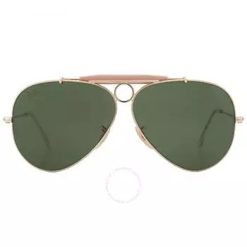 Ray Ban Shooter Green Pilot Unisex Sunglasses RB3138 W3401 58 RB3138 W3401 58