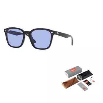 RayBan Солнцезащитные очки унисекс для пары, литые под давлением, с надписью сбоку, неправильной формы, черные 66 чёрный
