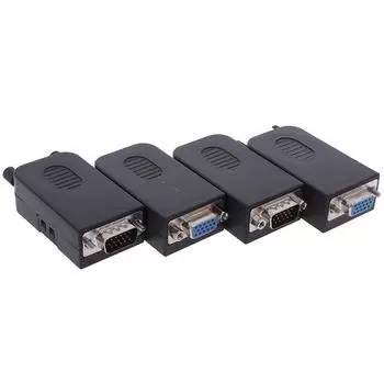 Разъем D-Sub Db15 Vga Male, 3 ряда, 15-контактный разъем для коммутационных клемм A1