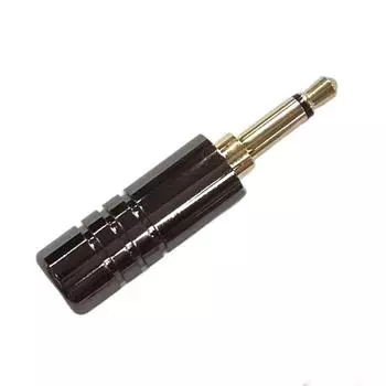 Разъем для провода Разъем для наушников Hifi 3,5 мм аудио адаптер Разъем 3,5 мм Аудиоразъемы чёрный