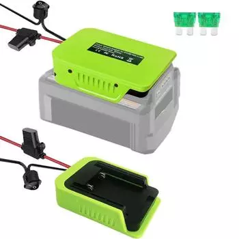 Разъем питания адаптера DIY для Ryobi 40 В, литий-ионный аккумулятор, адаптер колеса с предохранителем и переключателем для радиоуправляемых игрушек DIY, рабочие фары